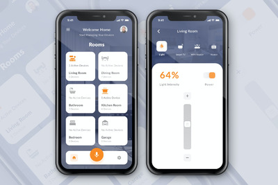 智能居家控制APP UI（PSD,FIG）