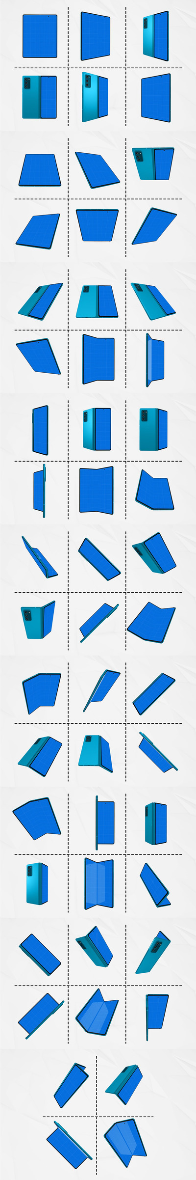 安卓折叠屏手机样机（PSD）