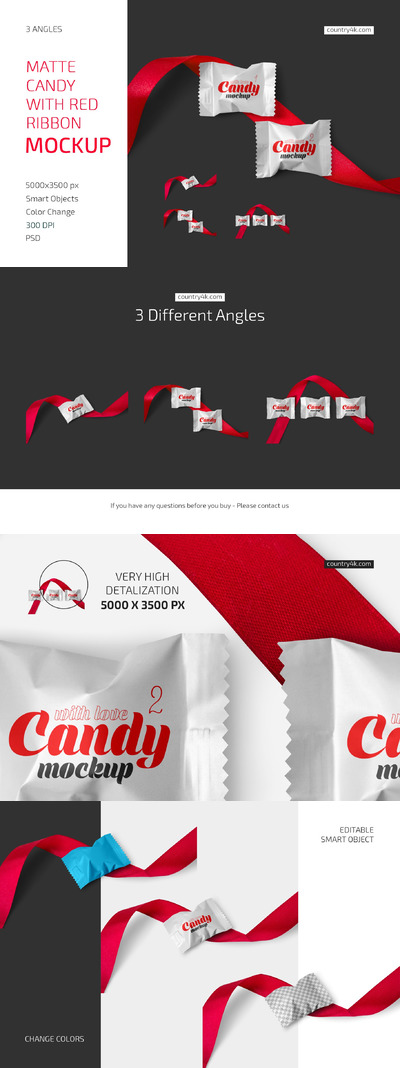 糖果与红丝带样机集