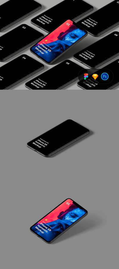 等距iPhone XR手机样机