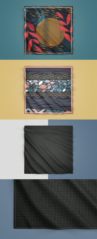 织物围巾模型样机（PSD）