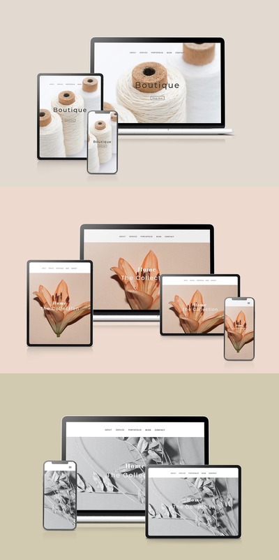 实用简单的响应式UI设计展示样机（PSD）