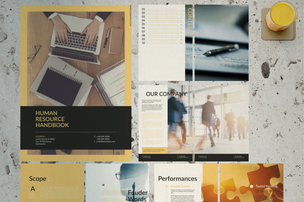 人力资源主题企业杂志手册设计