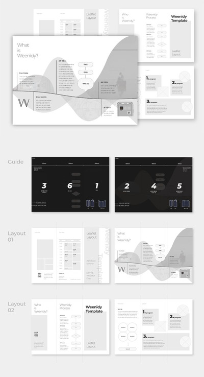 高端时尚简约多用途的房地产三折页设计模板