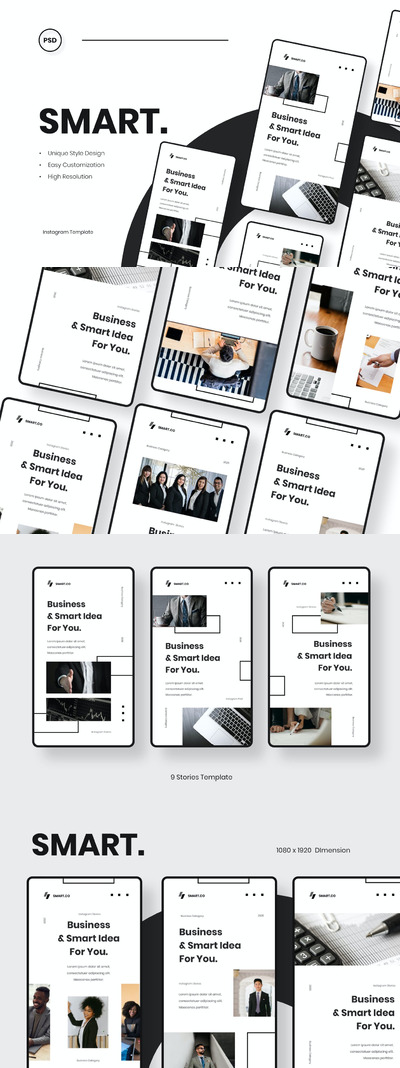 时尚高端简约清新专业的高品质Instagram社交媒体banner海报设计模板集合