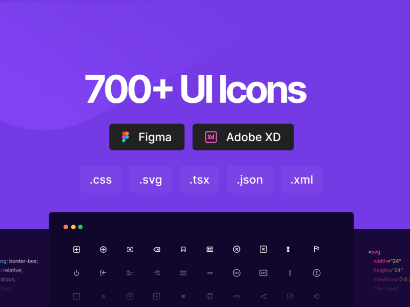 700+UI矢量图标集