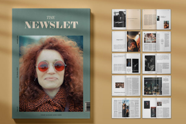 现代音乐杂志版式设计模板