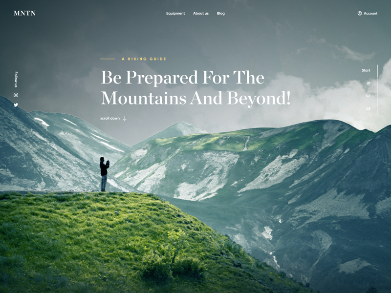 旅游风景登陆页面模板