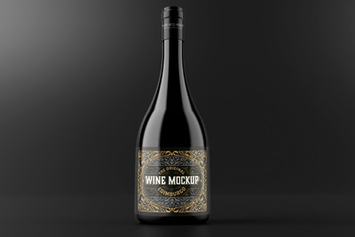 葡萄酒酒瓶设计样机（PSD）