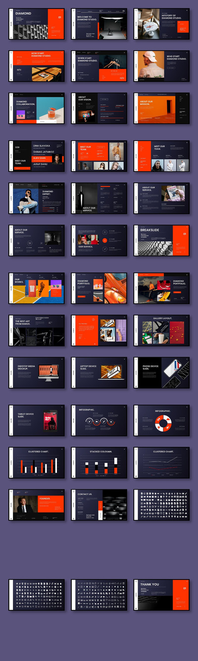 摄影机构PPT模板（PPTX）