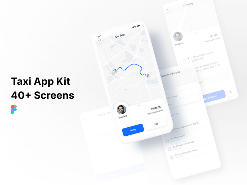 计程车打车应用程序UI工具包
