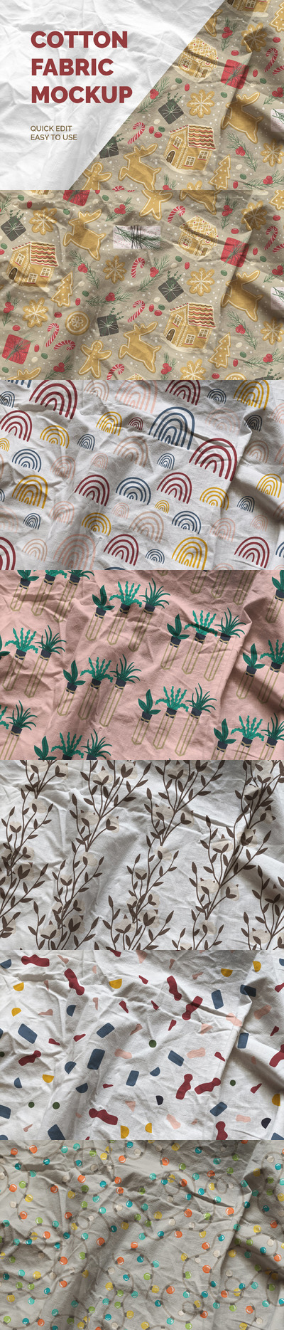 棉织物面料图案设计样机