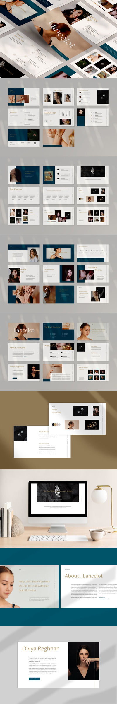 时尚高端专业优雅多用途powerpoint幻灯片演示模板（pptx）