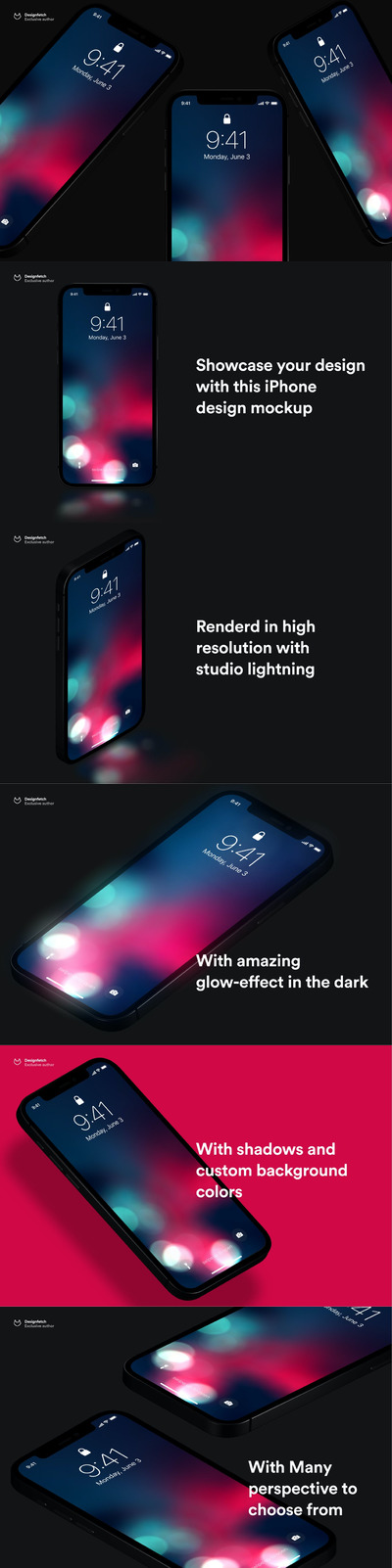 12个高品质的iPhone 12 Pro APP UI样机展示模型mockups