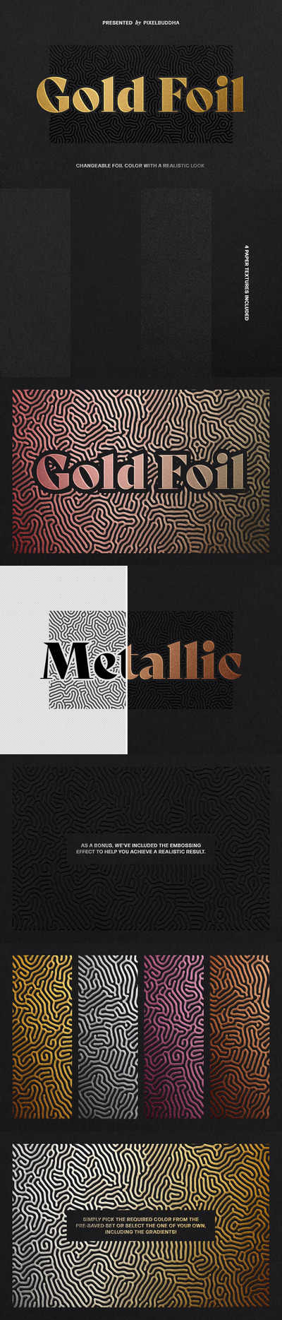 高端逼真轻奢质感的金色背景底纹纹理logo标志设计样机展示模型mockups