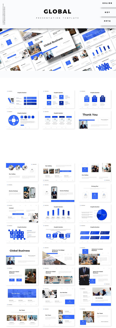 时尚高端简约专业多用途的高品质商业大数据powerpoint幻灯片演示模板（pptx&keynote）