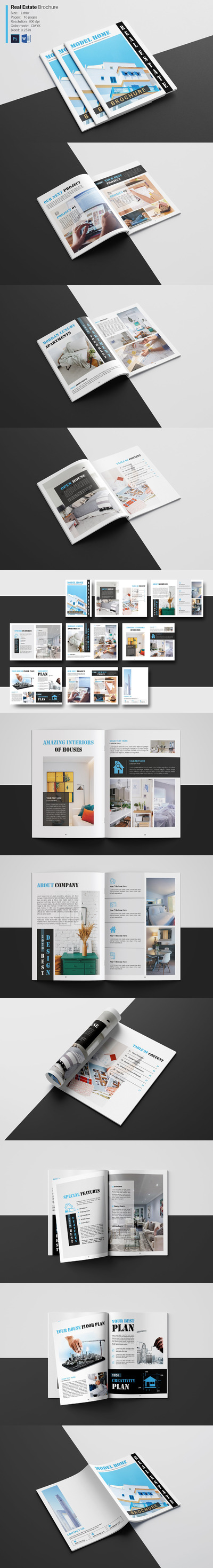 房地产广告宣传手册设计模板