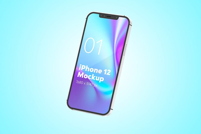 iPhone 12 手机UI展示样机（PSD）