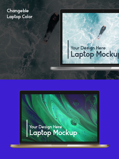 MacBook笔记本展示样机（PSD）