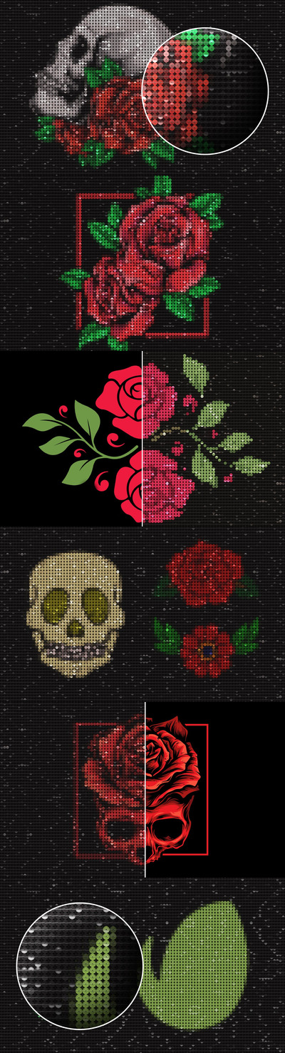 亮片织物面料样机（PSD）