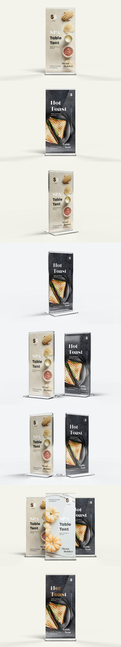 菜单立架设计展示样机（PSD）