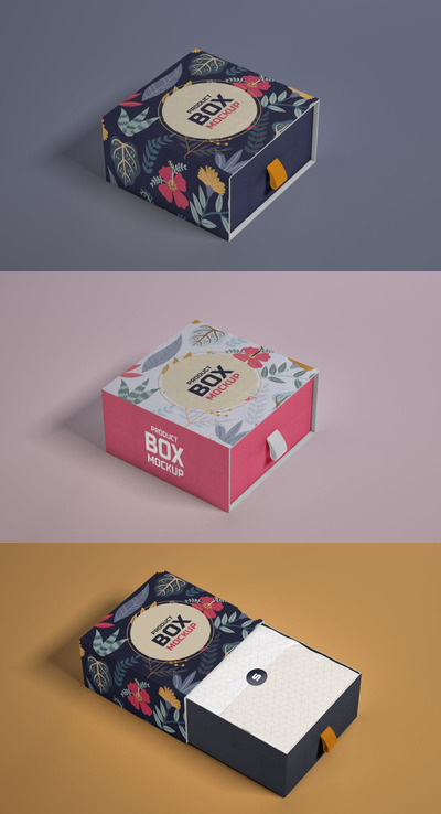 高端餐巾纸包装设计展示样机（PSD）