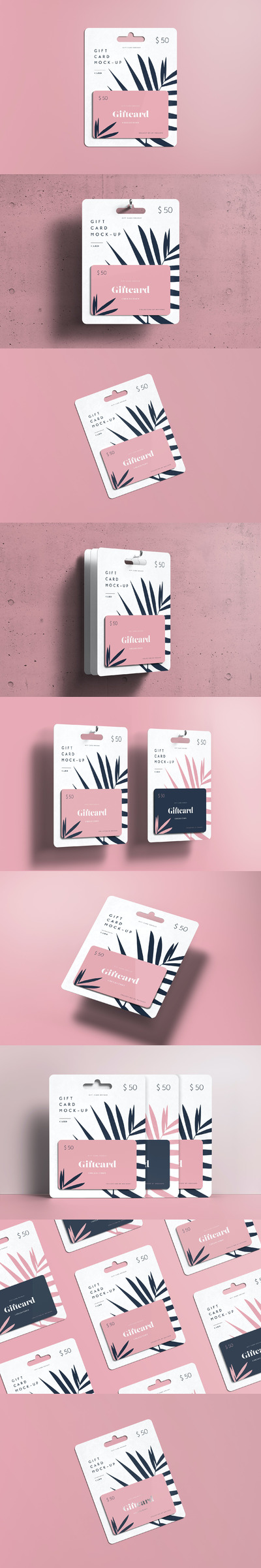 礼品卡设计展示样机（PSD）