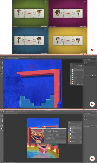 使用數字技術的攝影肖像