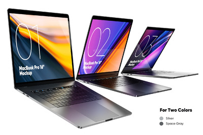 16寸 Macbook Pro 电脑笔记本样机（PSD）