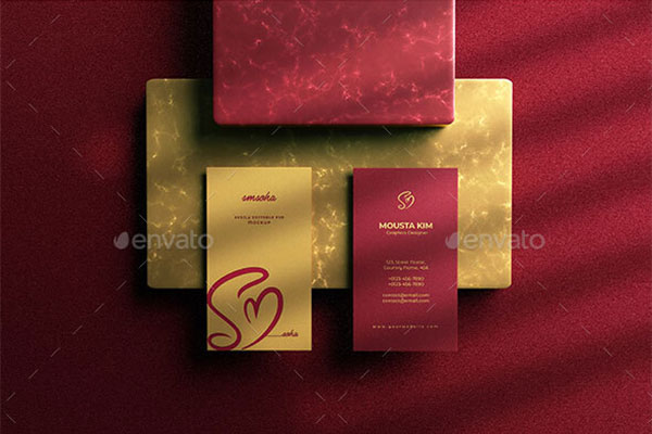 典雅红企业文具VI品牌样机