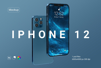 高品质的iPhone 12 Pro APP UI样机展示模型mockups