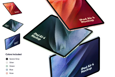 iPad Air 4 APP UI样机展示模型mockups