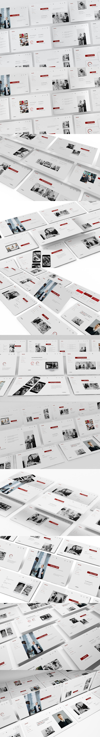 时尚高端简约清新多用途的powerpoint幻灯片演示模板（pptx）