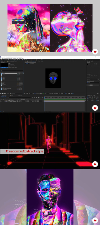 Photoshop和After Effects的迷幻動畫教程