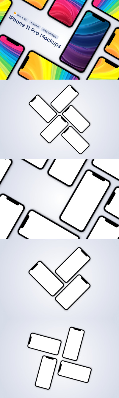 iPhone 11 ProAPP UI样机展示模型mockups