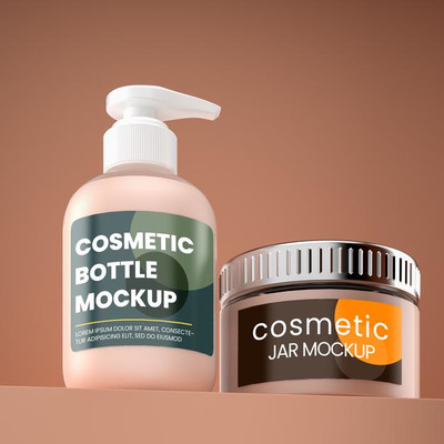 化妆品乳液包装样机[PSD]