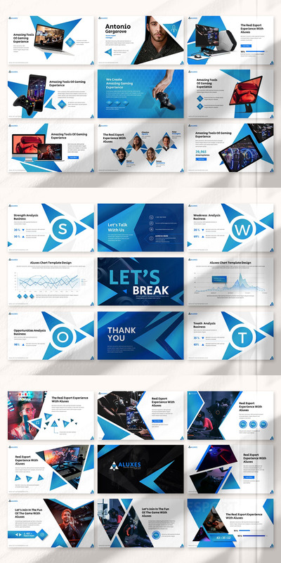 酷炫前卫风格的PPT模板（PPTX）