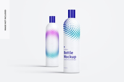 圆形的化妆瓶包装样机[PSD]