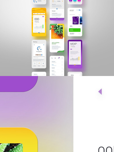 手机APP UI套装页面设计展示（PSD）