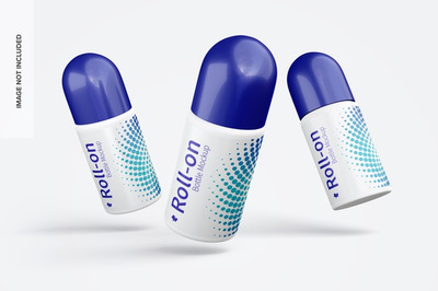 圆形的化妆品瓶子样机[PSD]