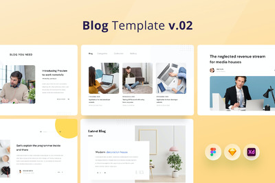 企业网站资讯频道页面设计模板（FIG,SKETCH,XD）