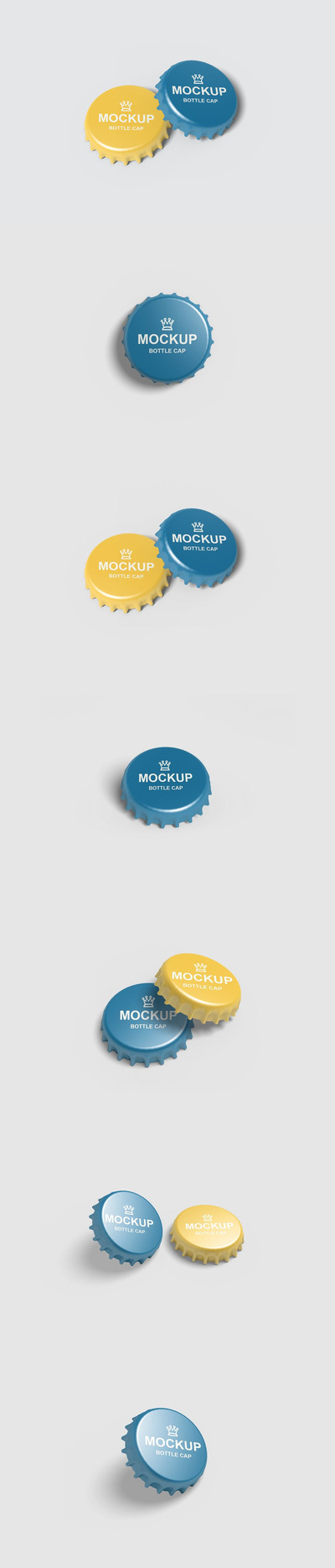 瓶盖设计VI样机展示模型mockups