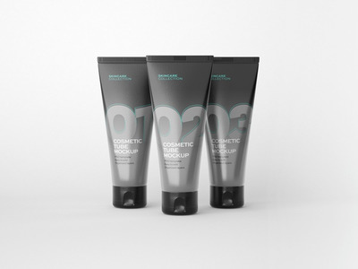 洗面奶乳液包装样机[PSD]