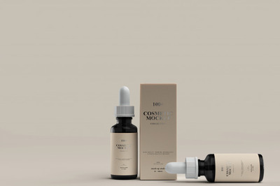 护肤品牌滴管瓶样机[PSD]