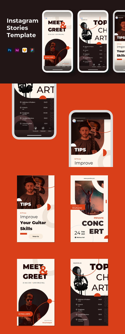 时尚高端简约清新多用途的高品质Instagram社交媒体banner海报设计模板-PSD, XD, FIG, SKETCH