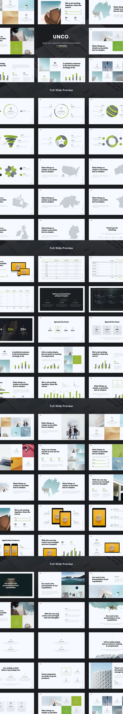 清新时尚高端简约powerpoint幻灯片演示模板（pptx）