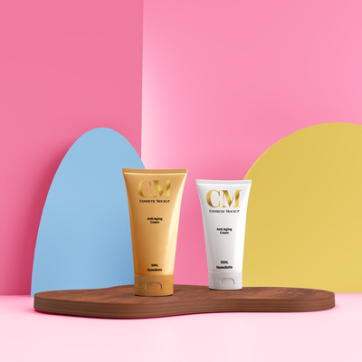 粉彩化妆产品设计模型[PSD]