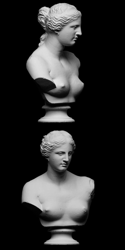 维纳斯·德·米洛的半身像3D模型（FBX，C4D可用）