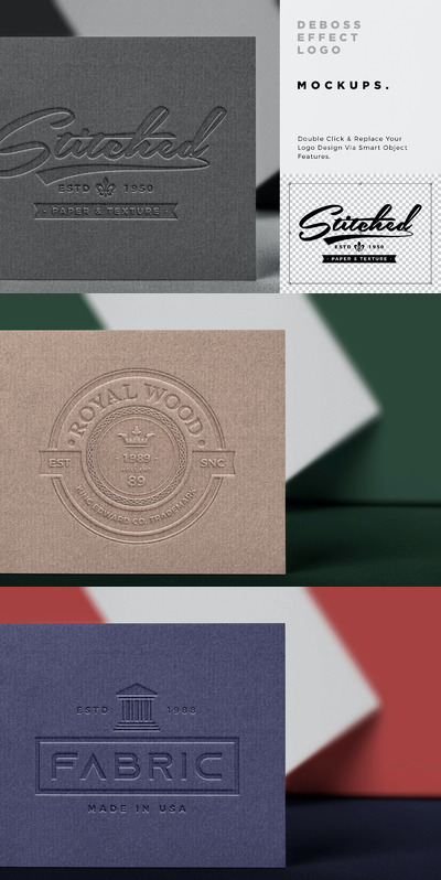 压印logo设计样机