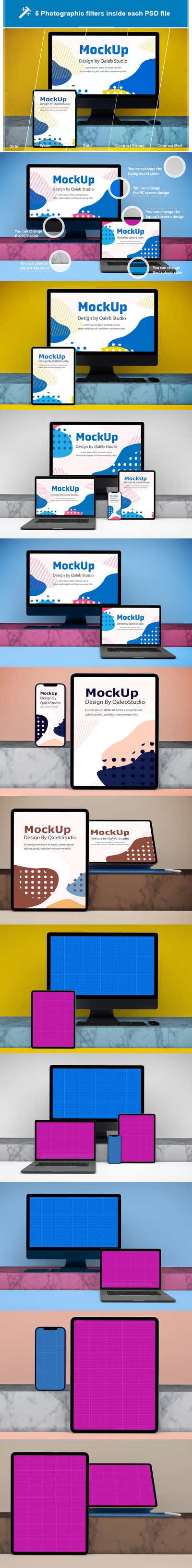 响应式网站设计样机2021（PSD）